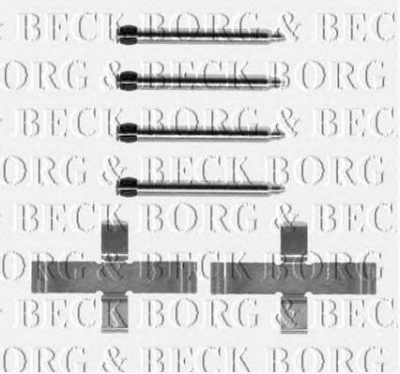 BORG & BECK bbk1177 -  Комплектующие, колодки дискового тормоза